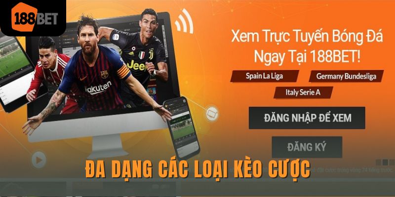 Đa dạng các loại kèo cược