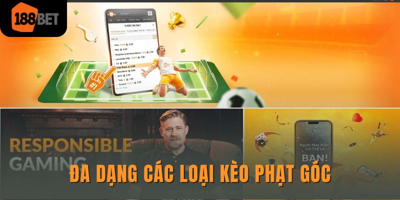 188bet cung cấp đa dạng các loại kèo phạt góc